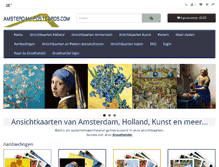 Tablet Screenshot of amsterdam-postcards.com
